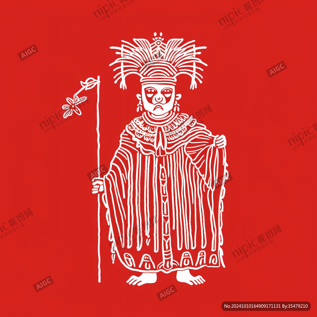 基諾克族人物插畫