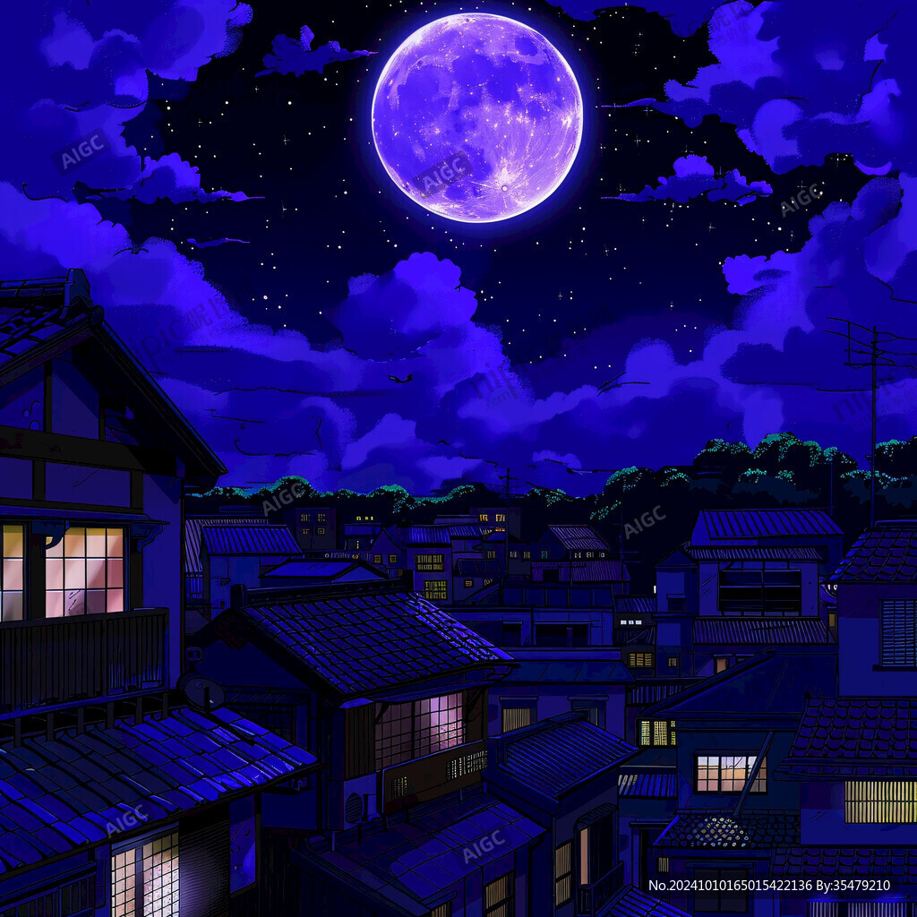 房屋月色