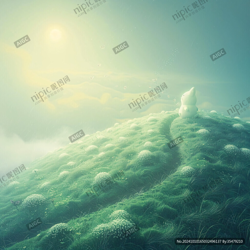 綠色微觀風景