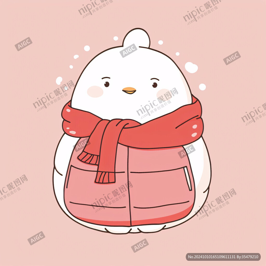 暖手袋插畫