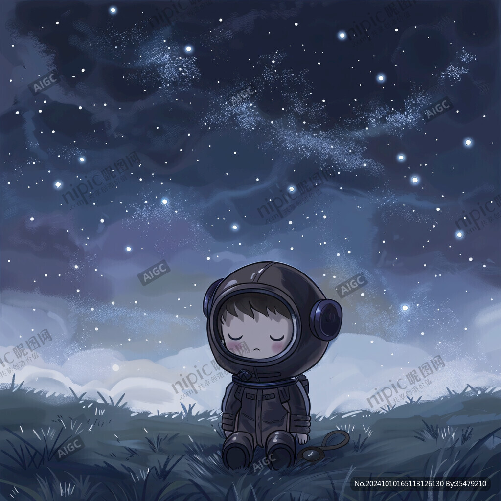 小宇航員插畫