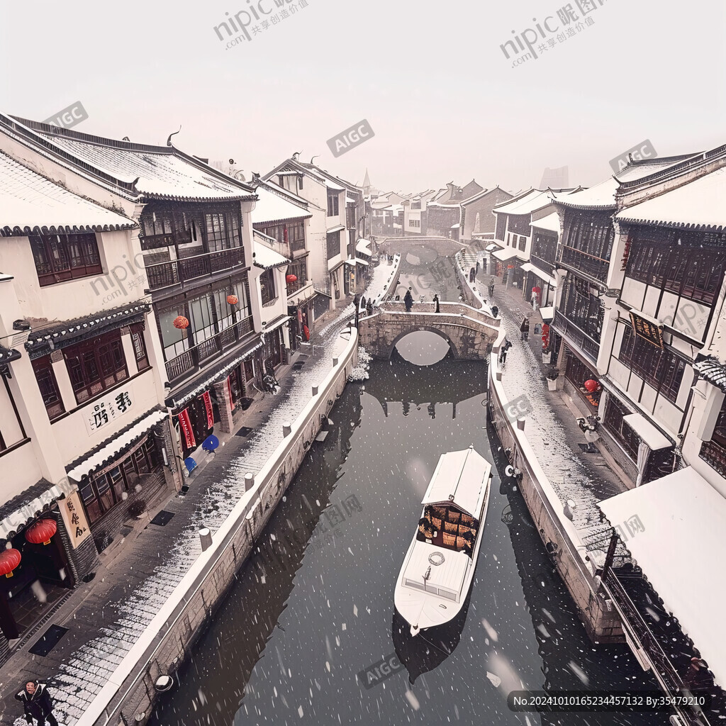 山塘古鎮雪景
