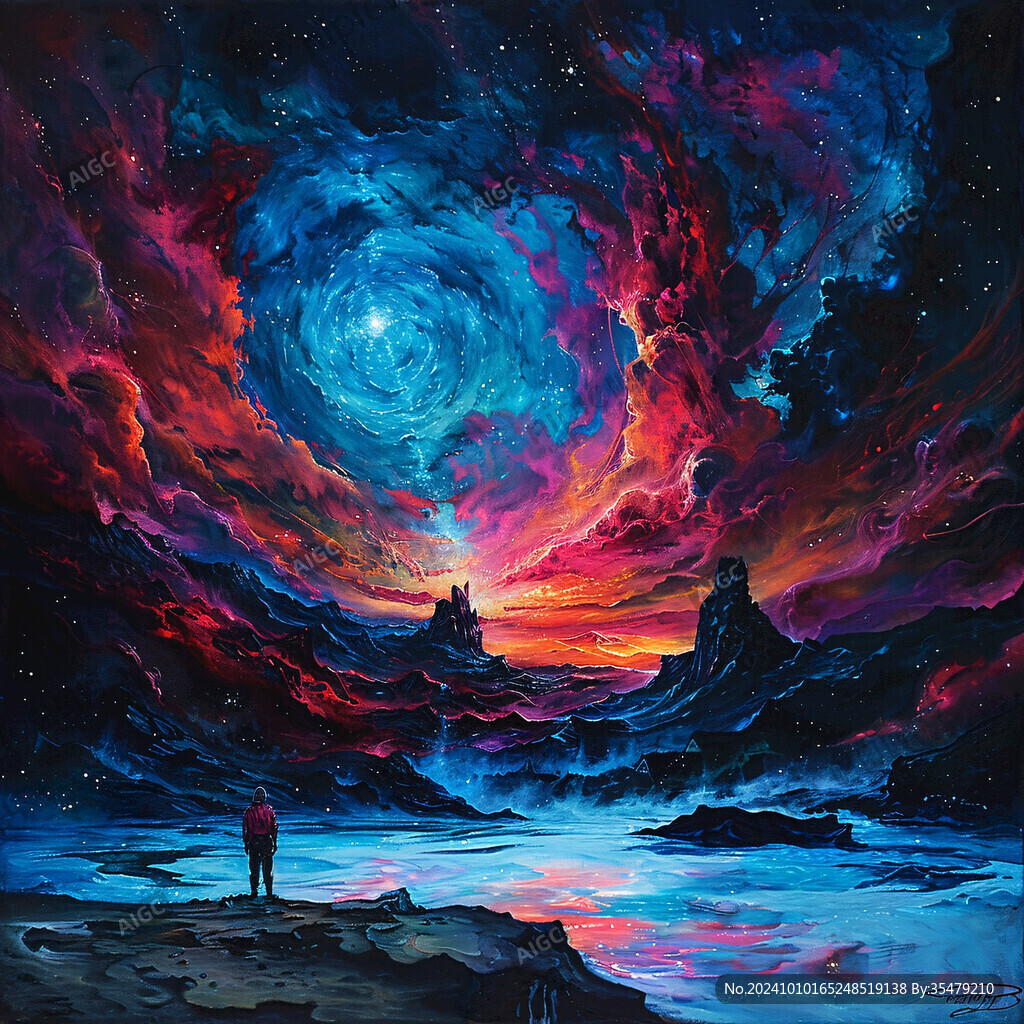 炫酷星空畫