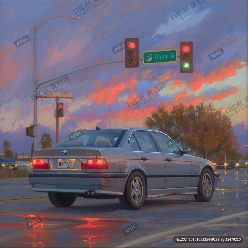汽車風(fēng)景畫