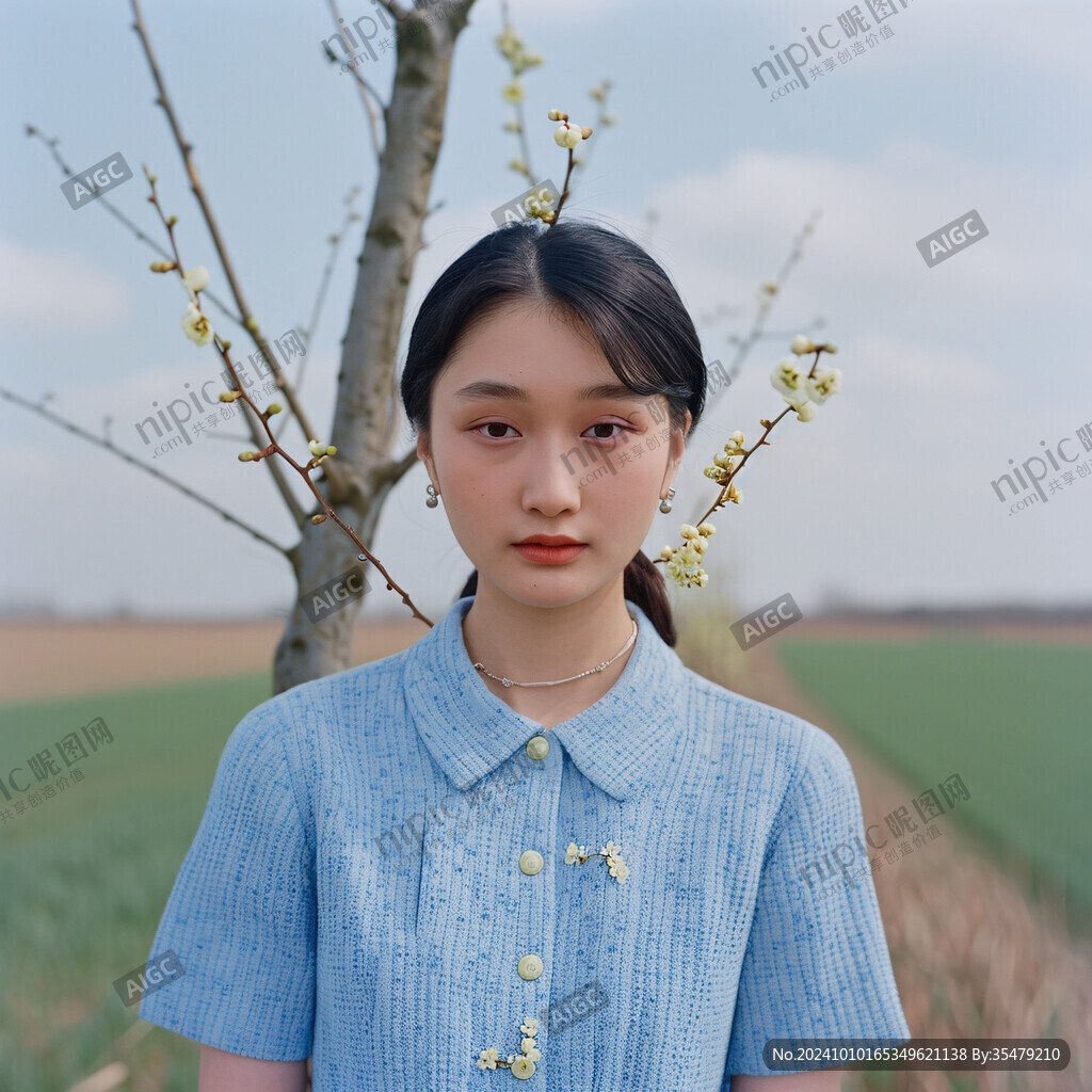 農(nóng)村姑娘素材