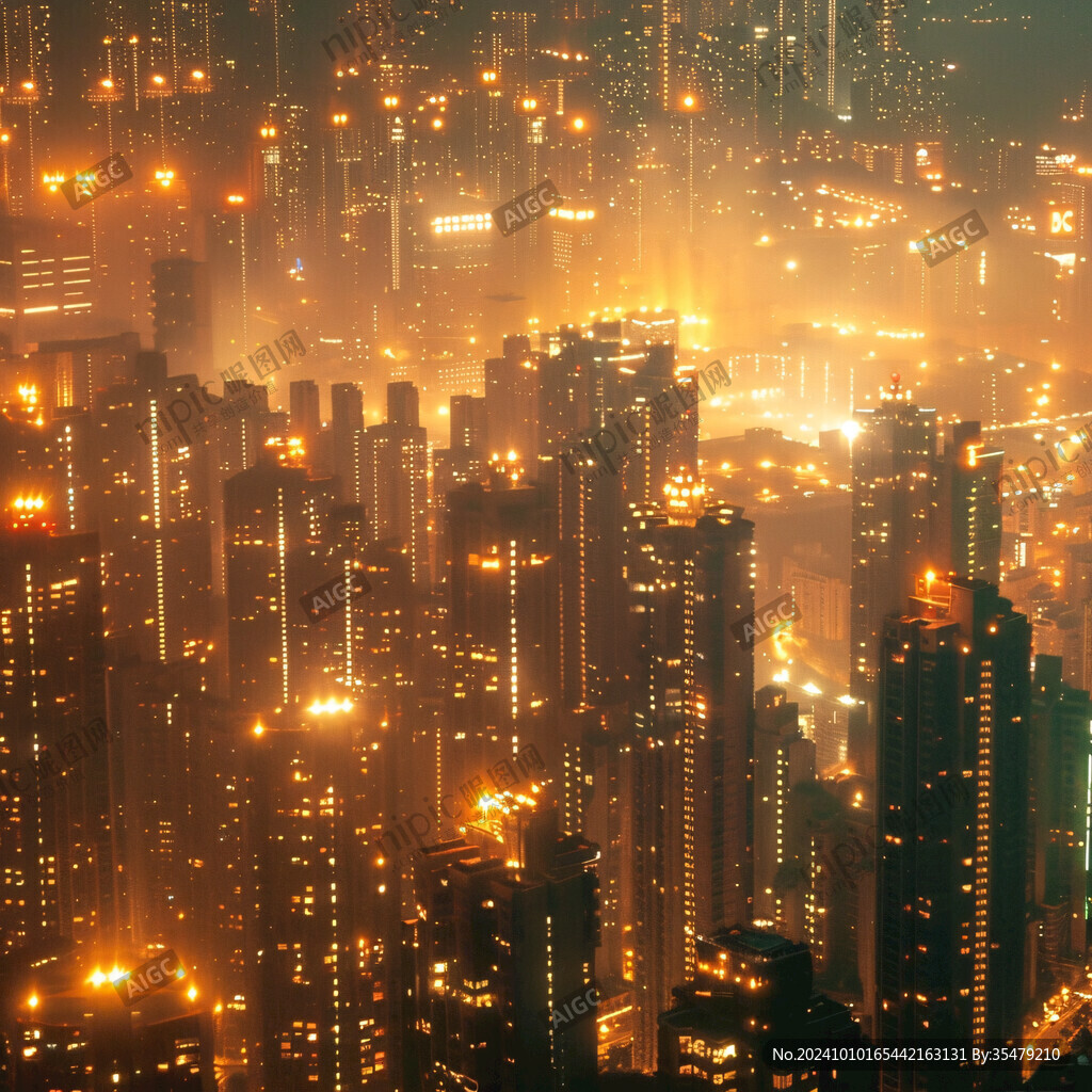 朦朧的城市
