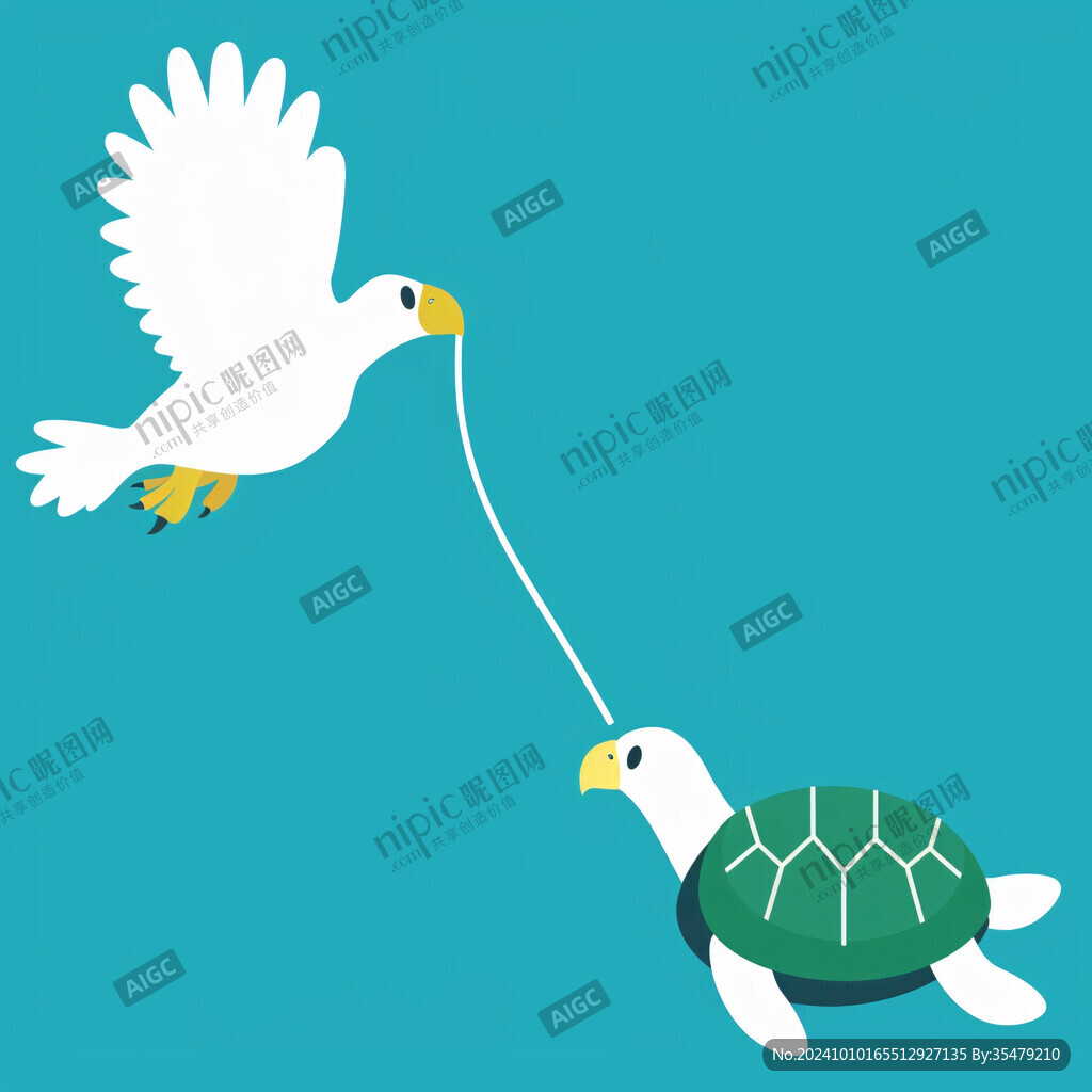 烏龜卡通插畫