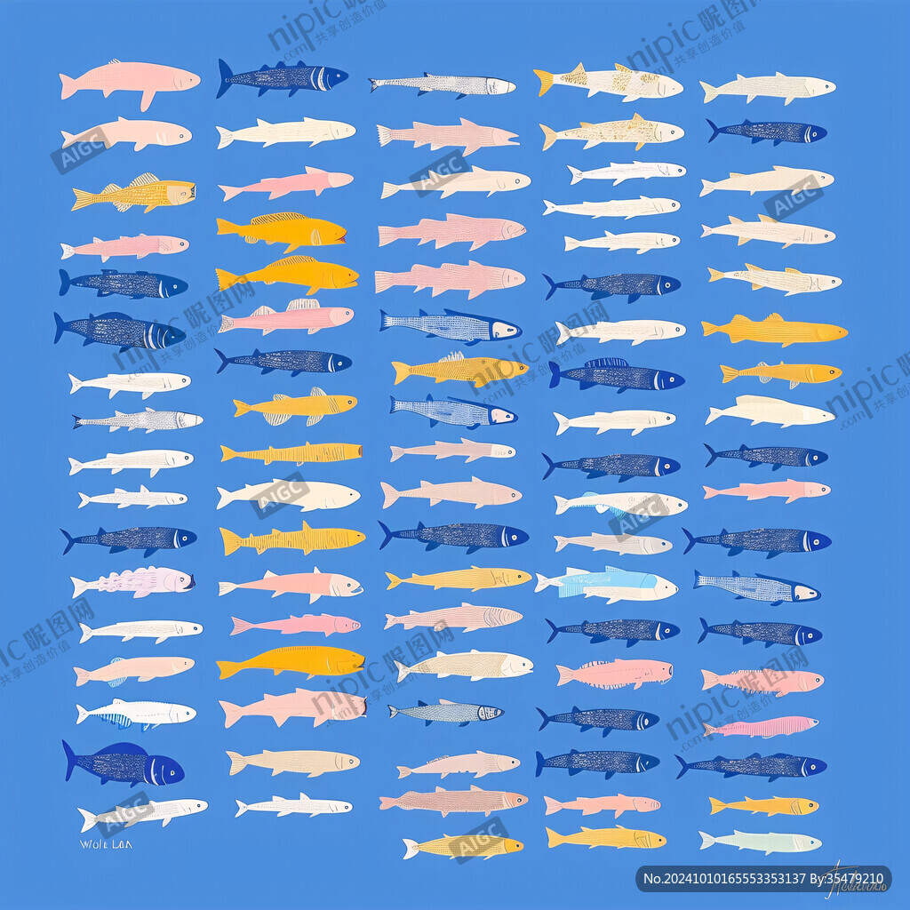 海洋魚類分類圖