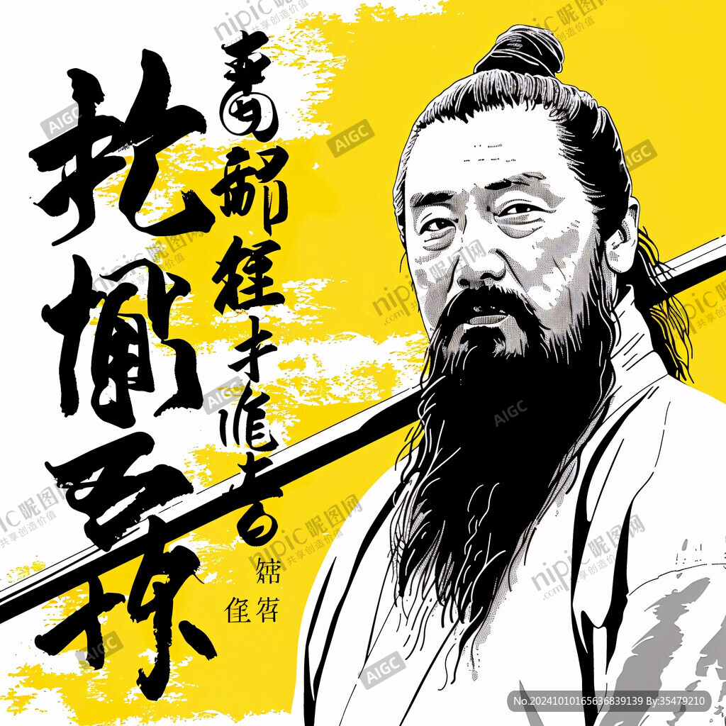 面道李逵人物插畫