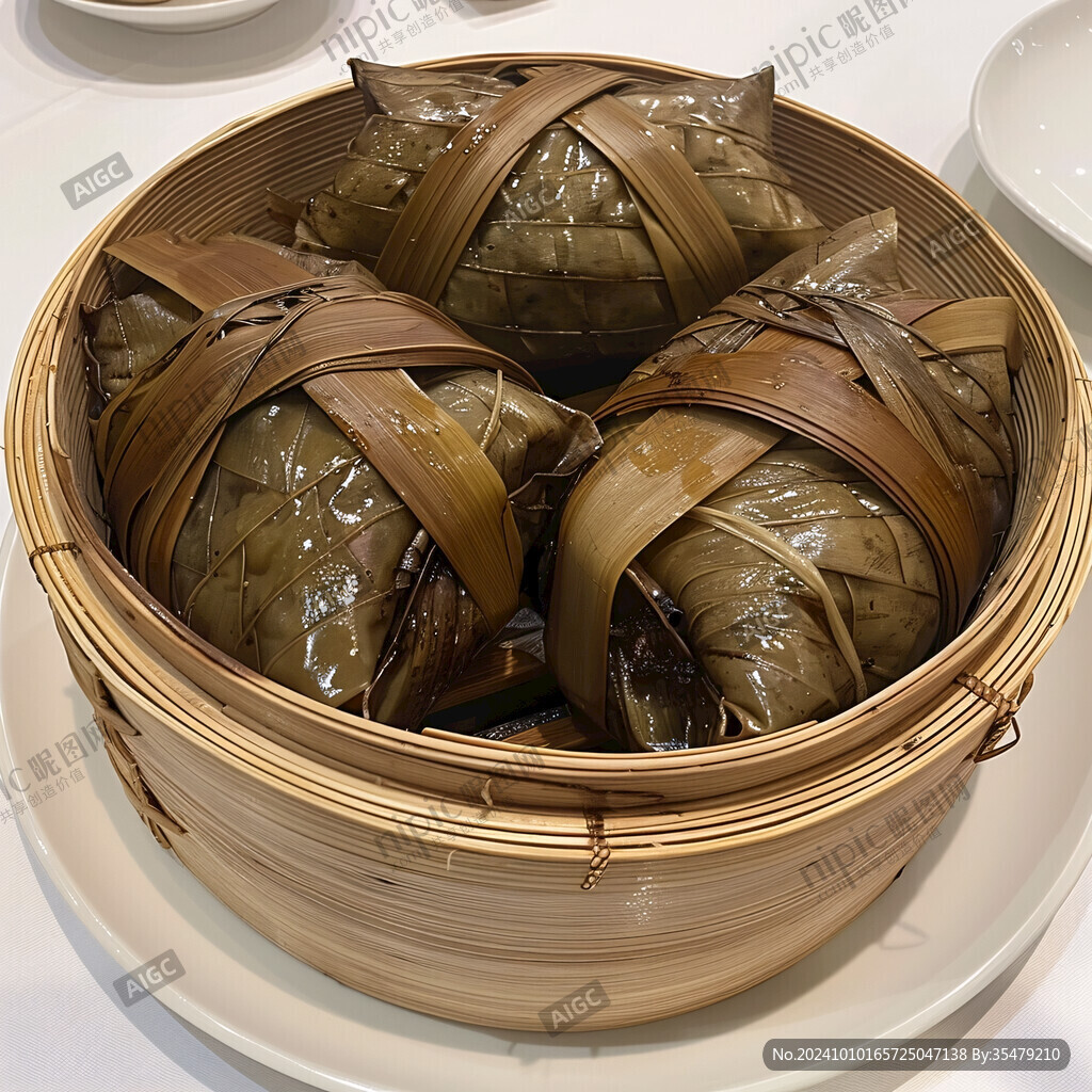 蒸籠里的粽子