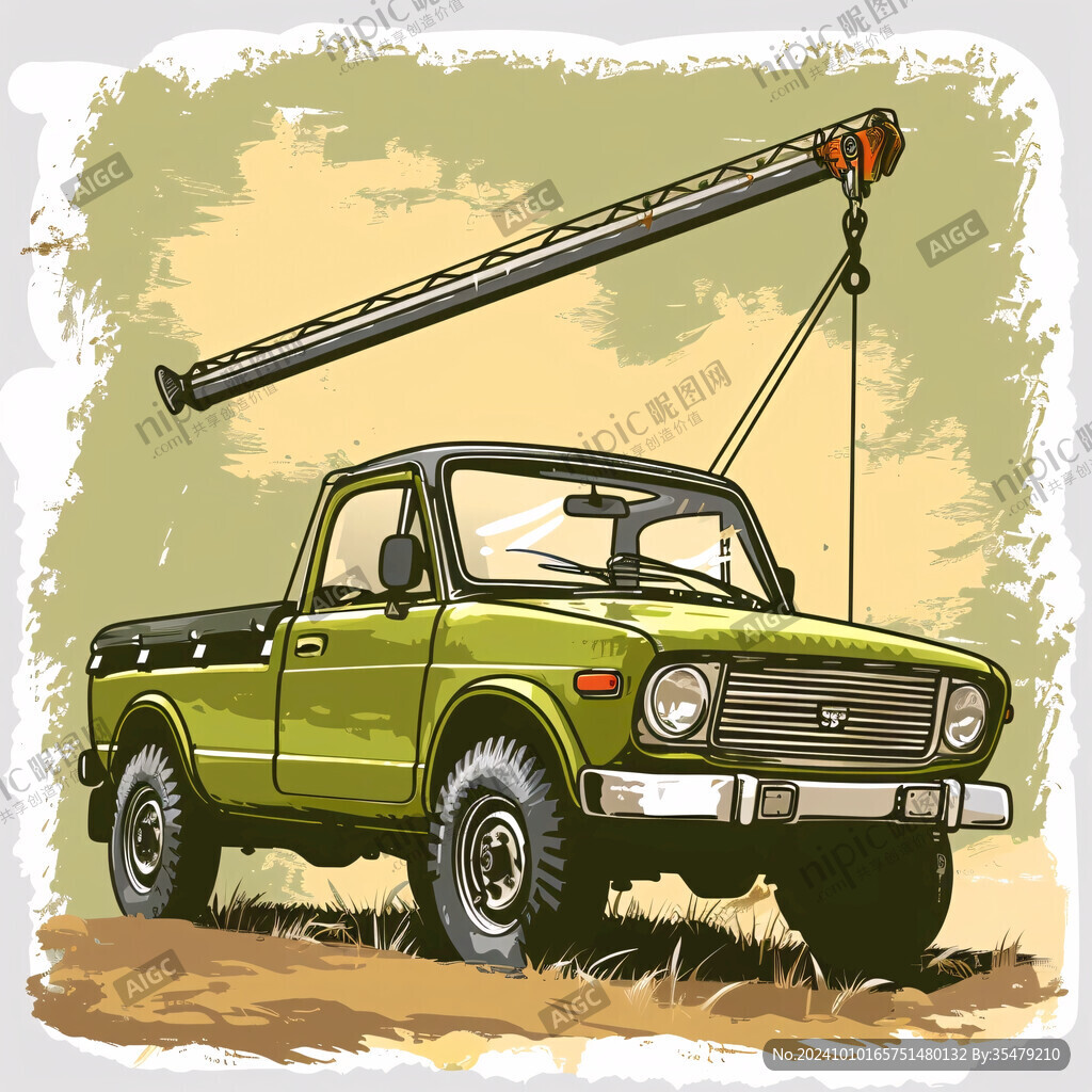 手繪吉普車