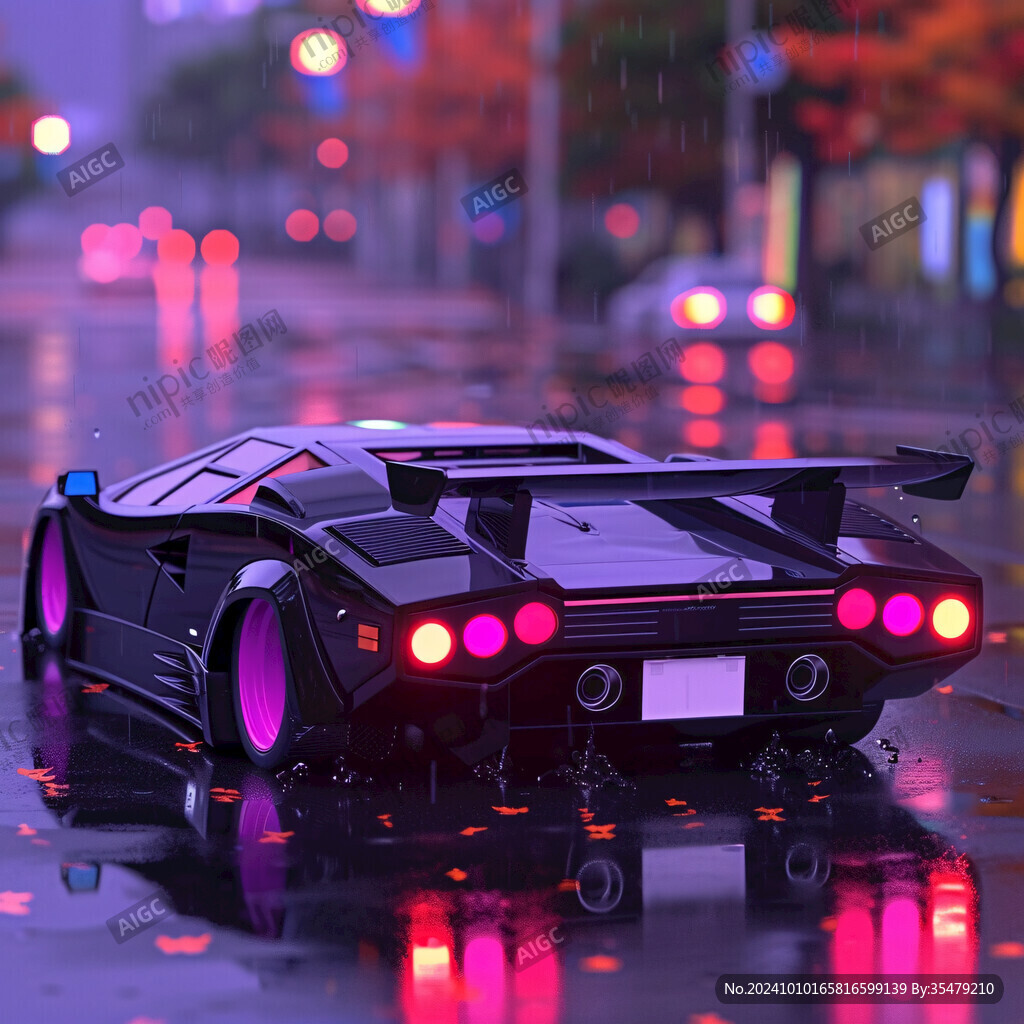 發光的車酷炫車