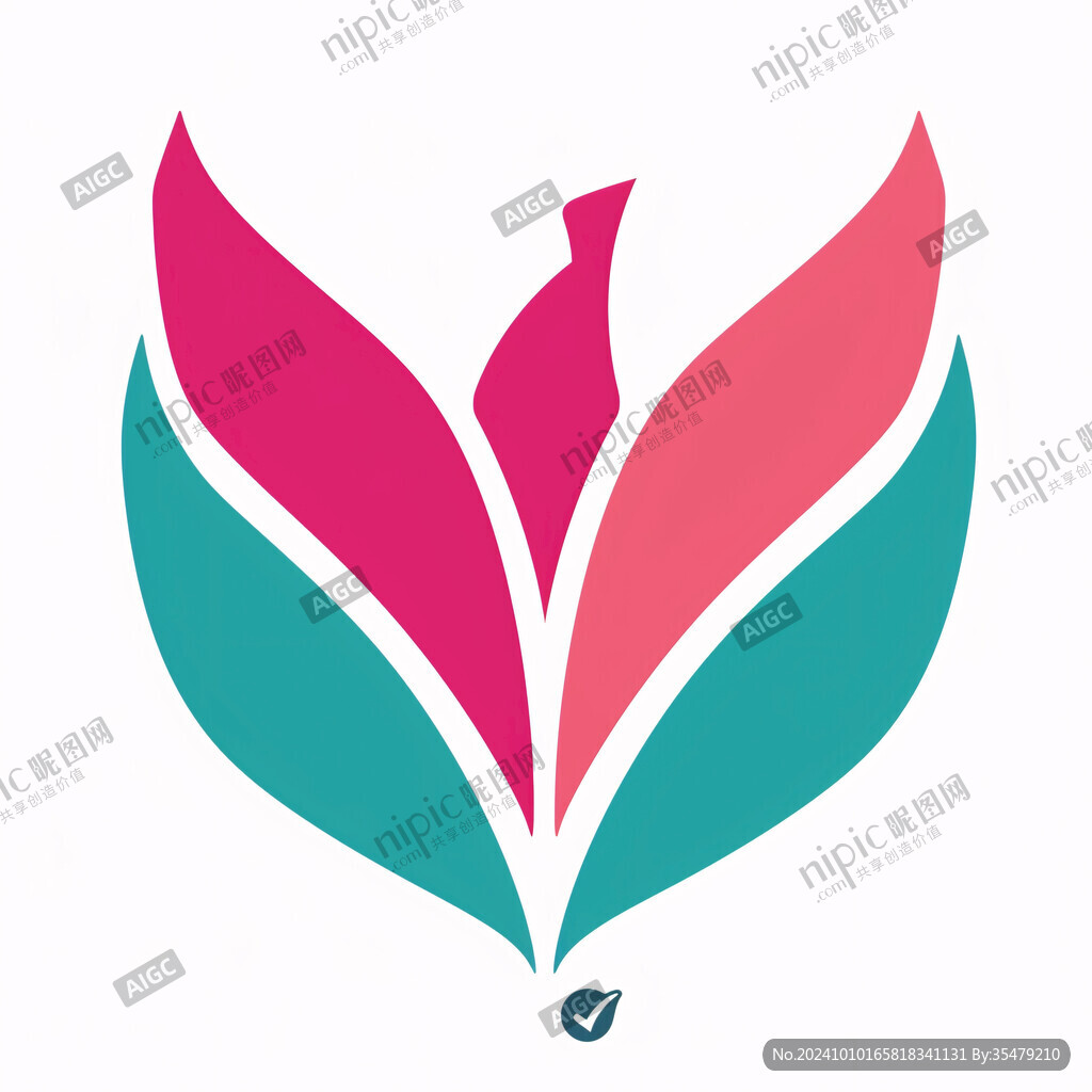 樹葉彩色葉子logo