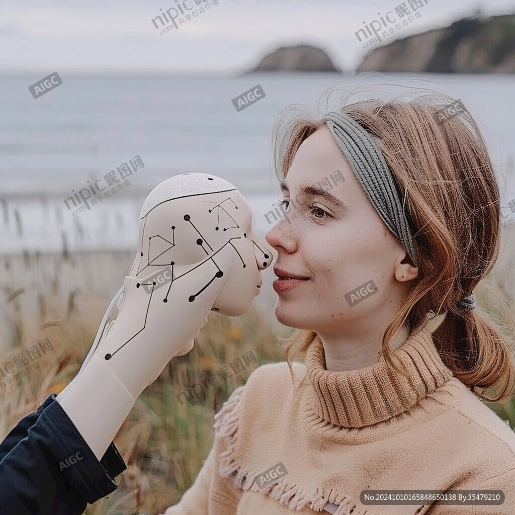美女手指雕塑