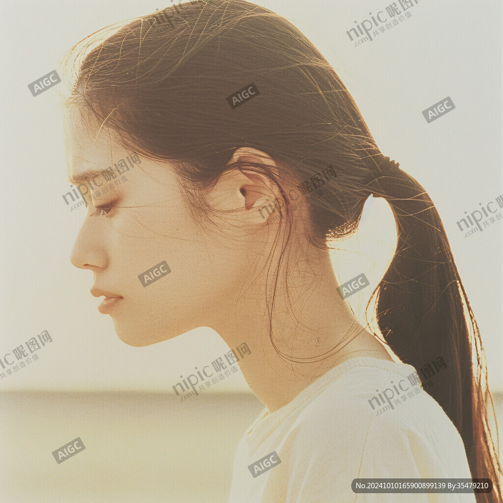 美女人物側臉