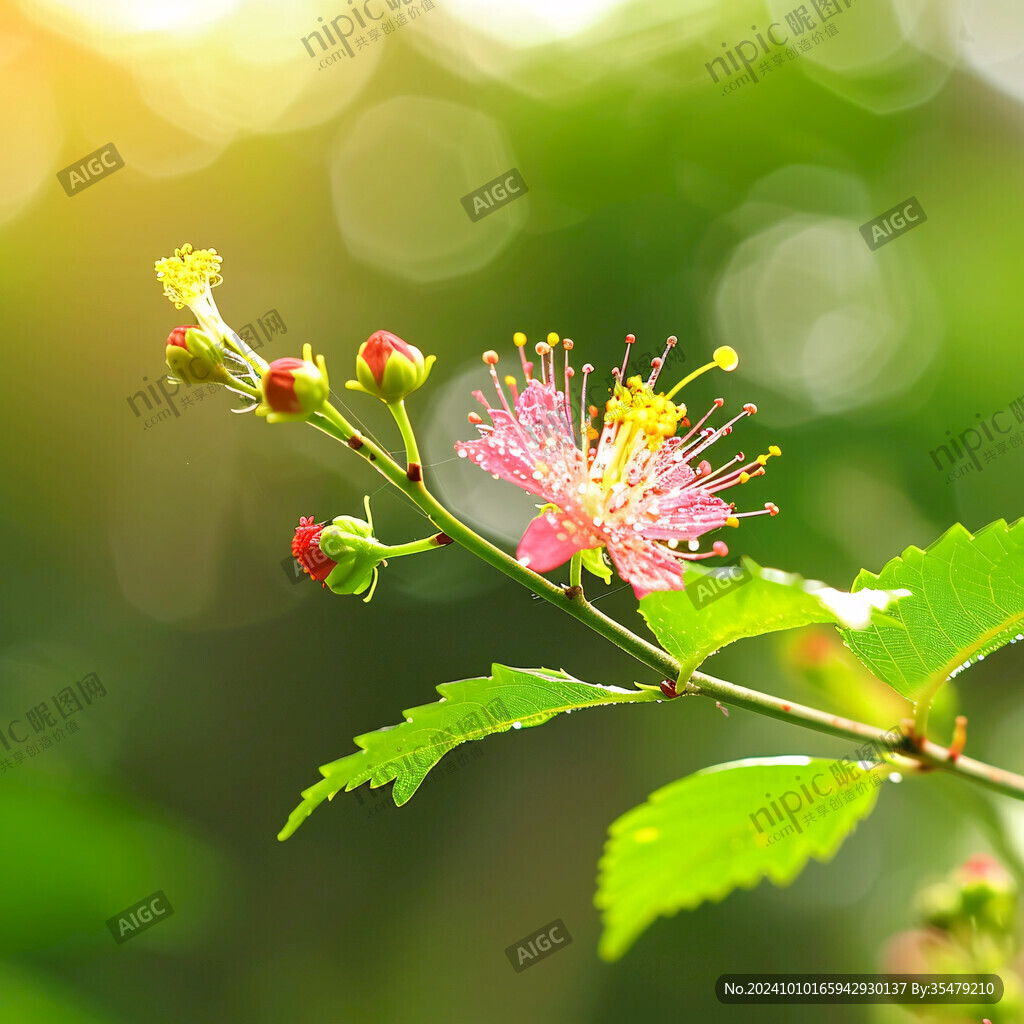 椴樹(shù)花苞椴樹(shù)花特寫(xiě)