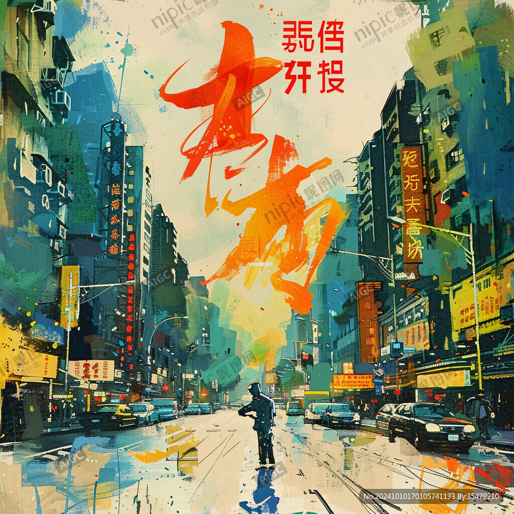 港澳臺海報插畫水彩