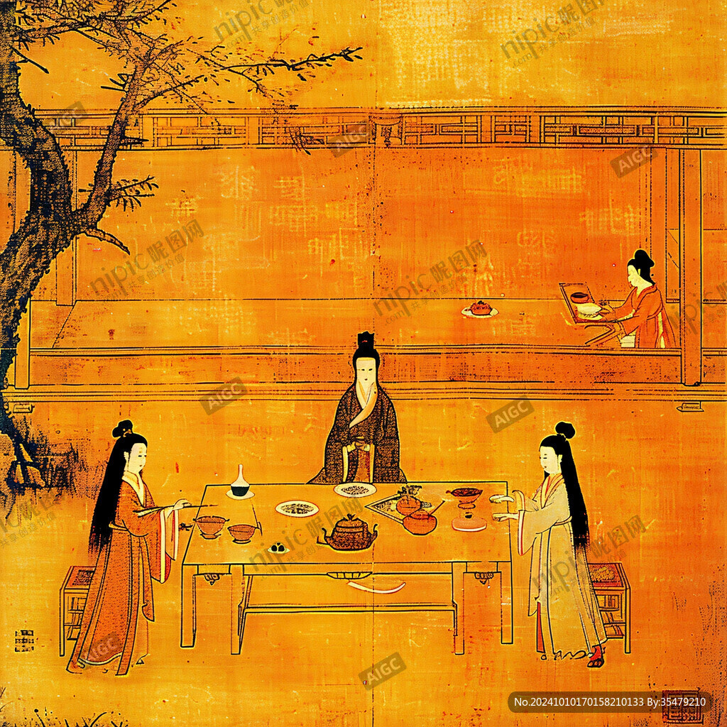 古代餐飲圖