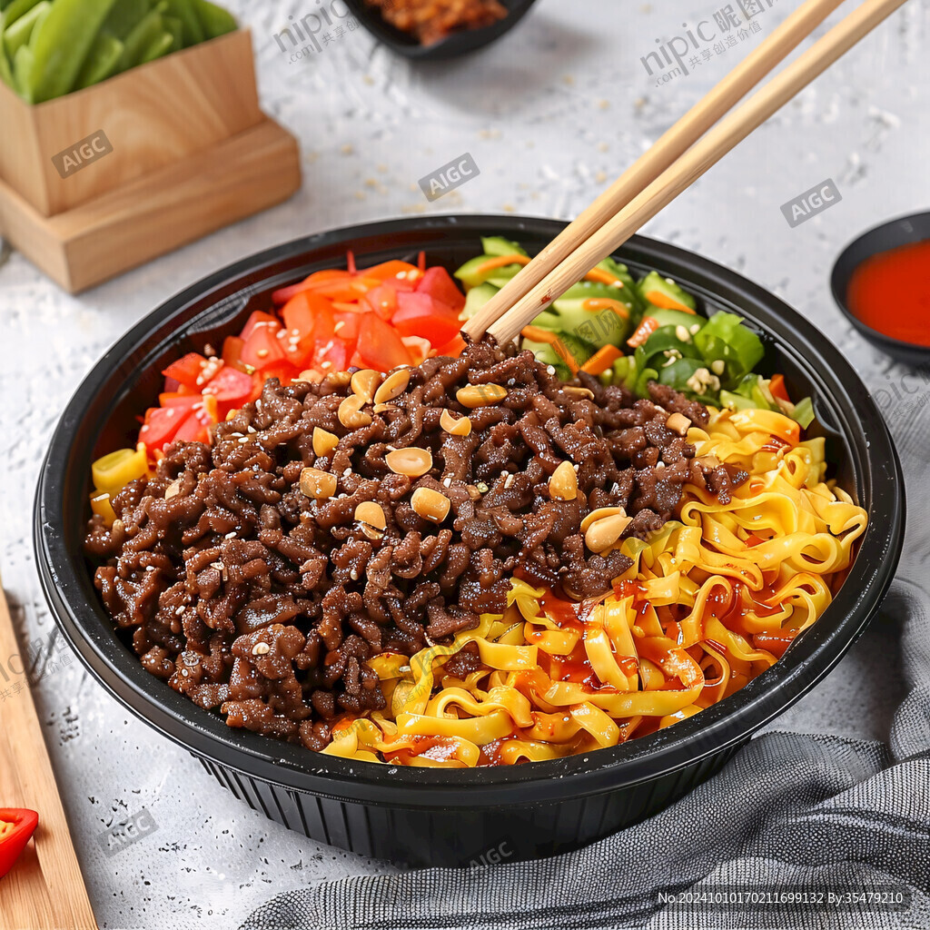 鐵板黑椒牛肉雜糧拌飯