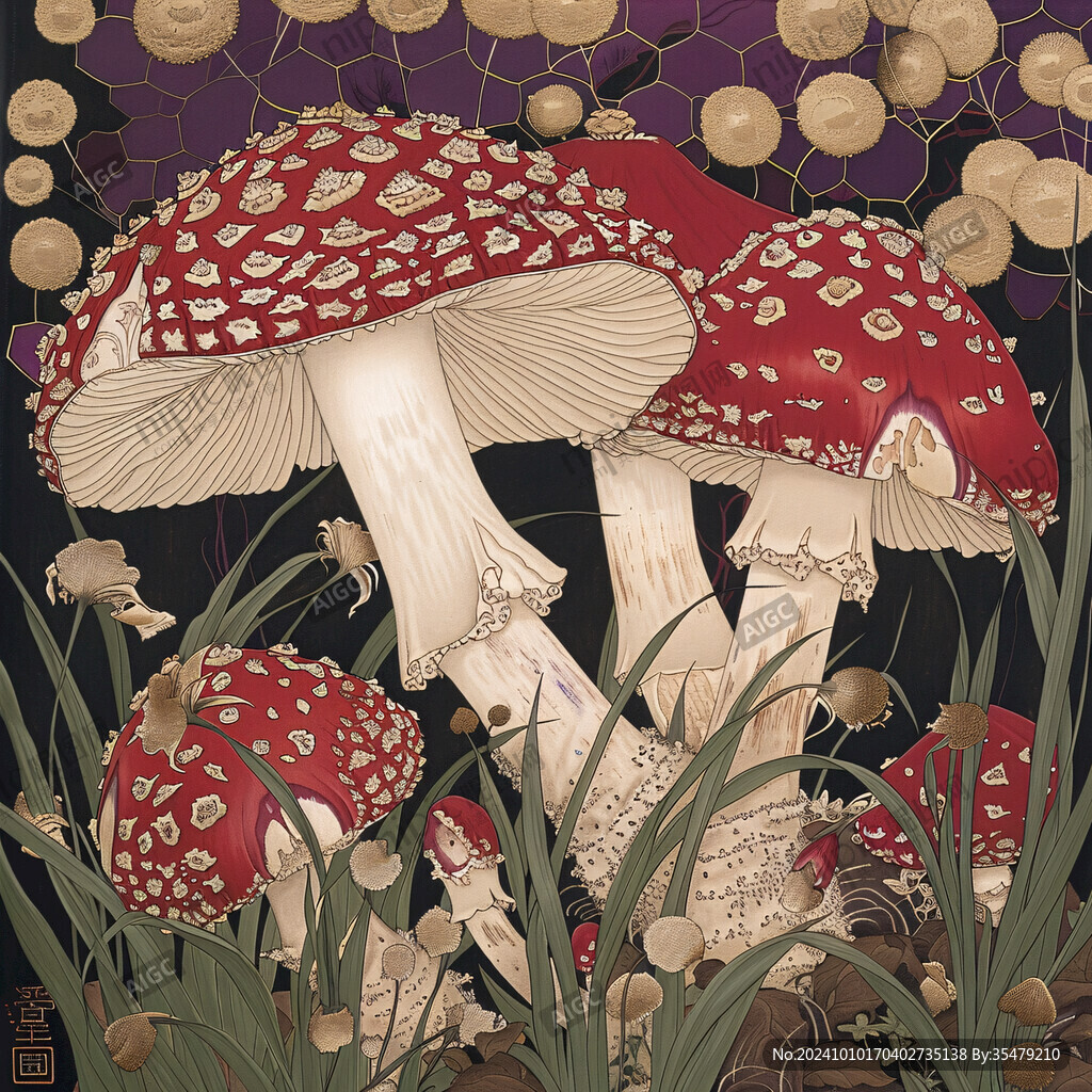 菌菇插畫設(shè)計