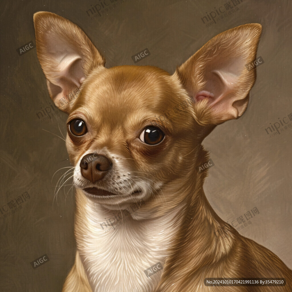 狗狗寫實插畫