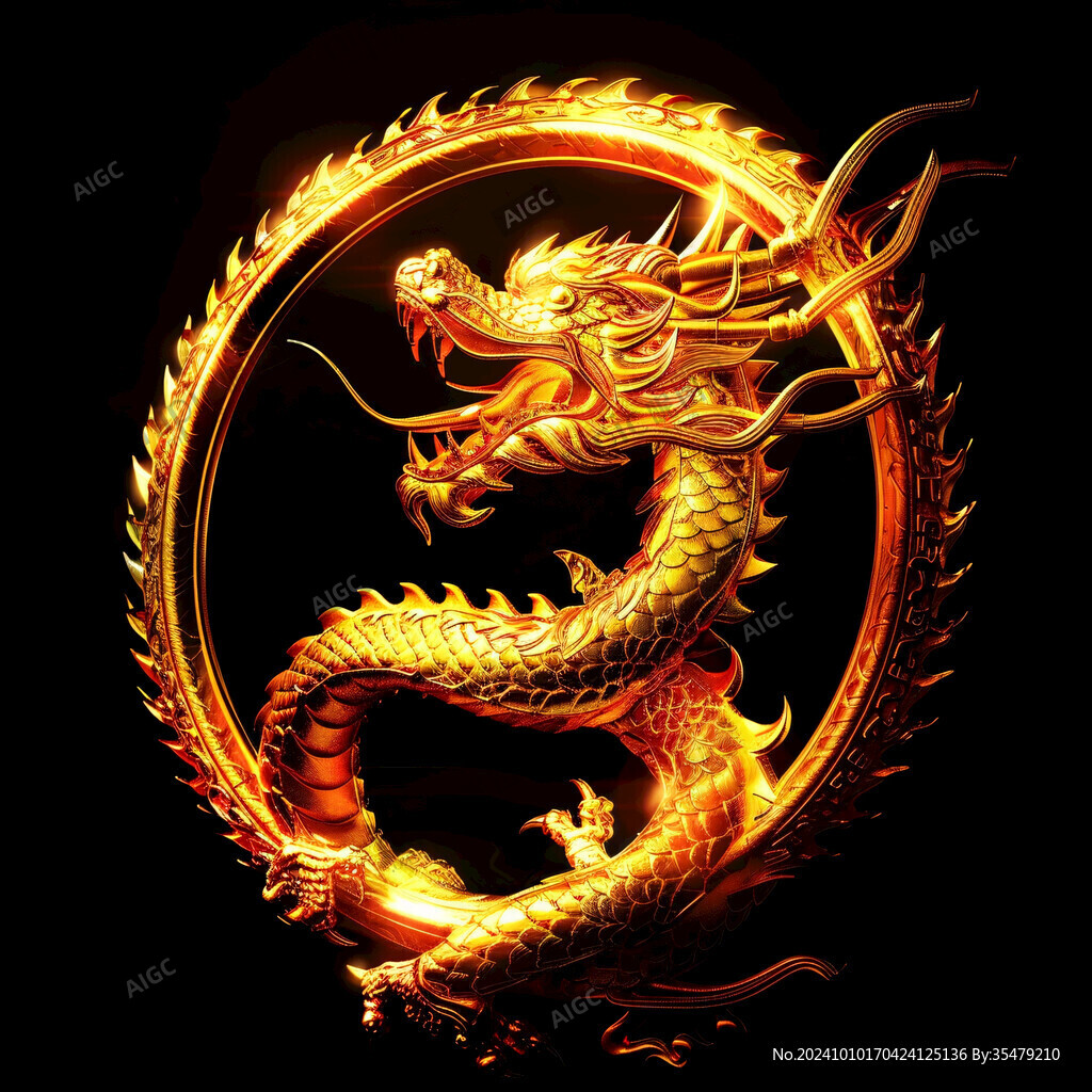 金色龍紋金龍蒼龍青龍
