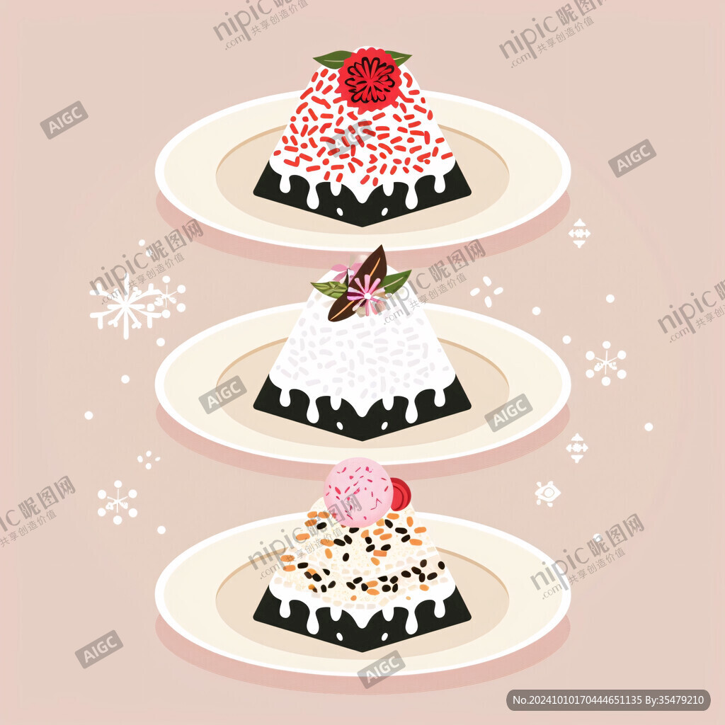 甜品甜點插畫
