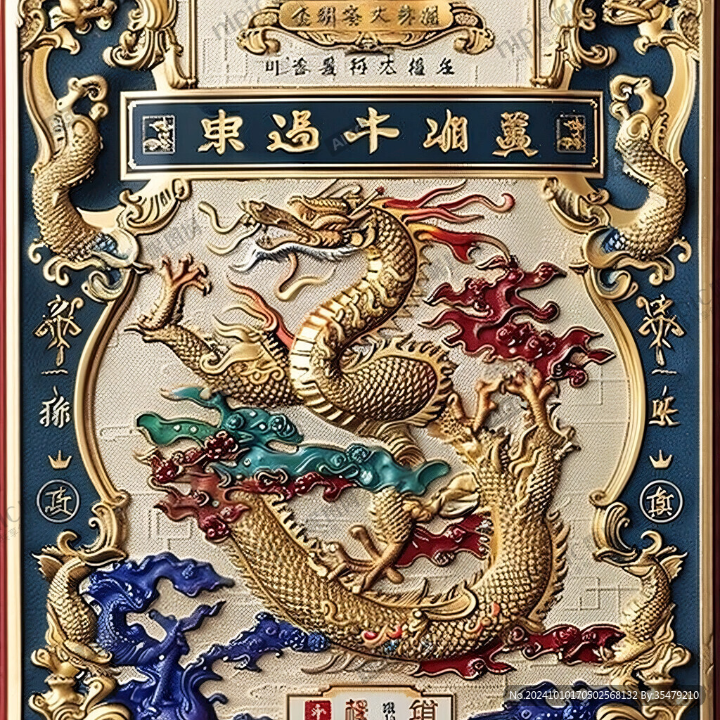 龍年國潮吊旗