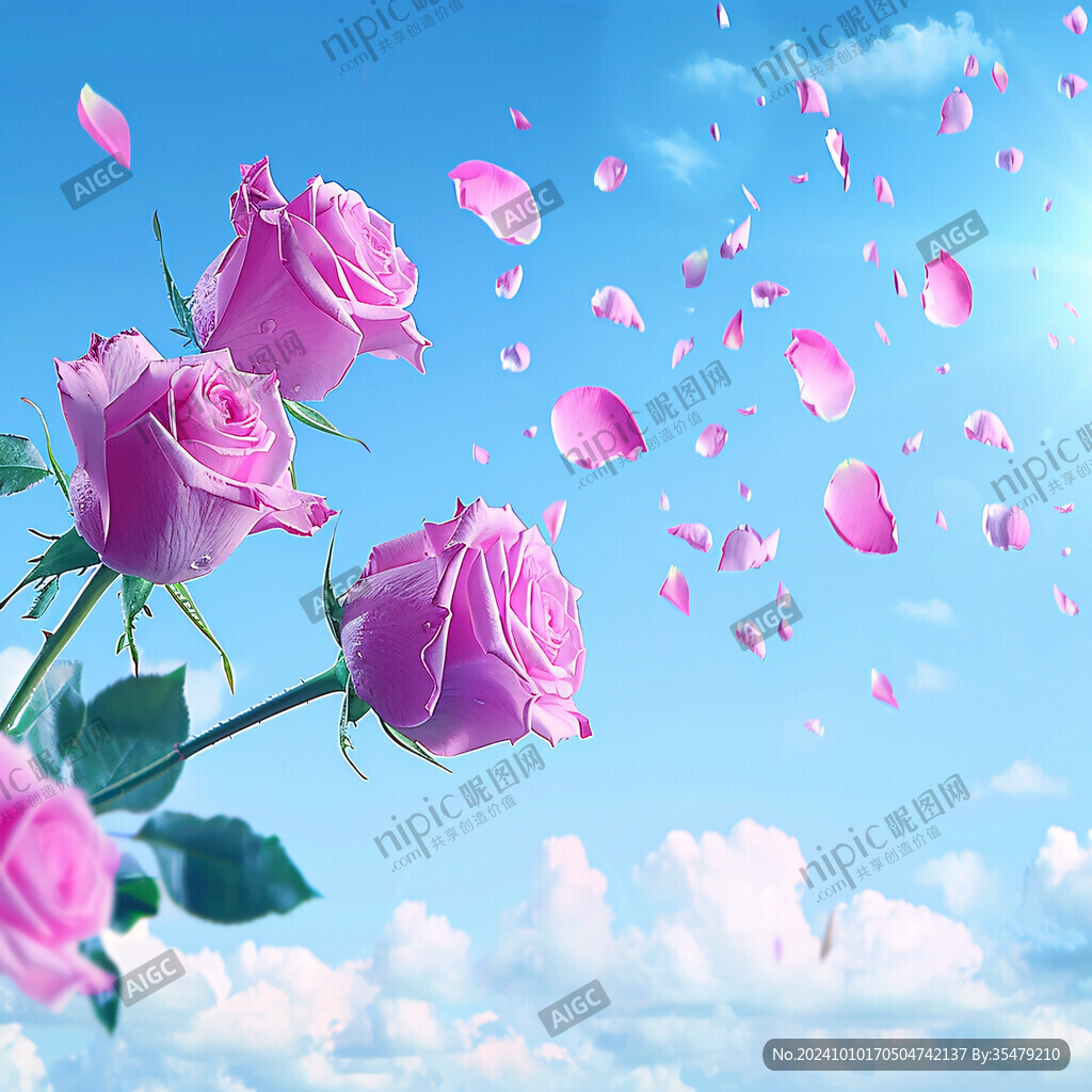 天空玫瑰花