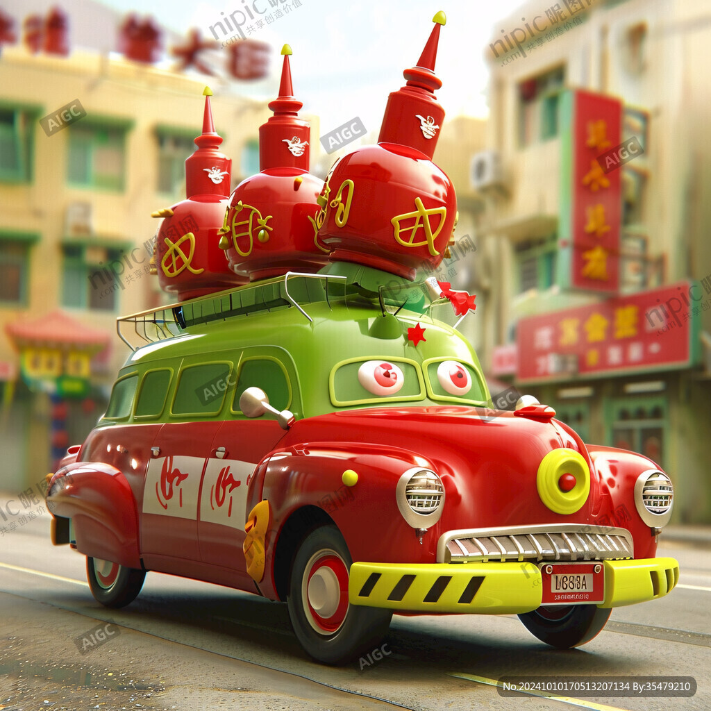 卡通車卡通燈籠