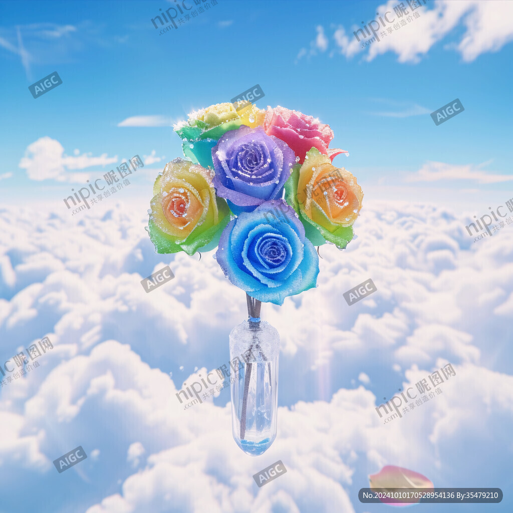 天空玫瑰花