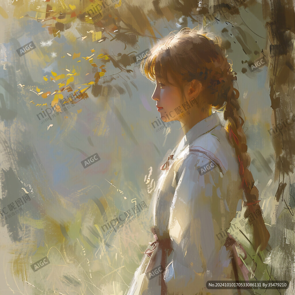 板繪少女插畫