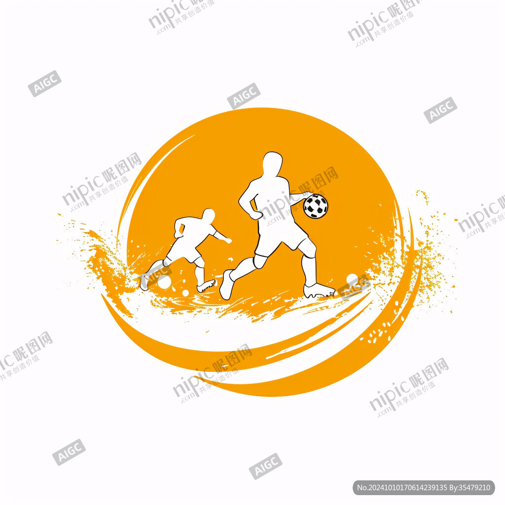 踢足球logo