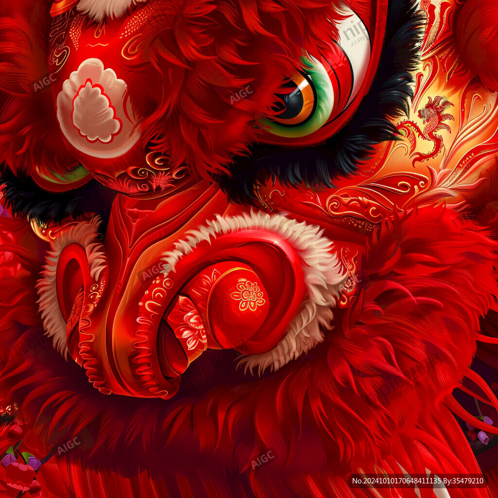 獅來運(yùn)轉(zhuǎn)包裝插畫