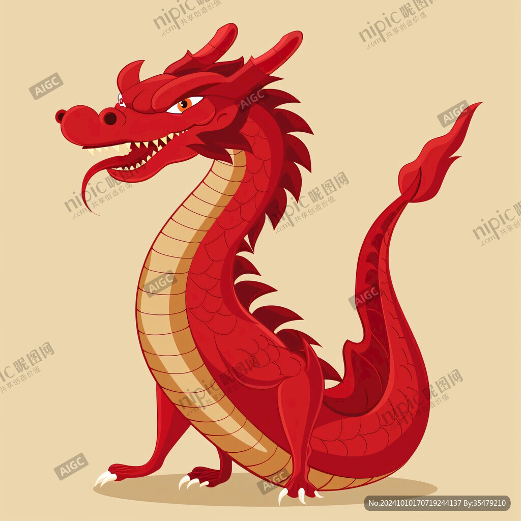 卡通龍中國(guó)龍