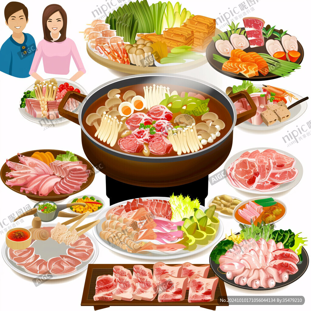 吃火鍋插圖