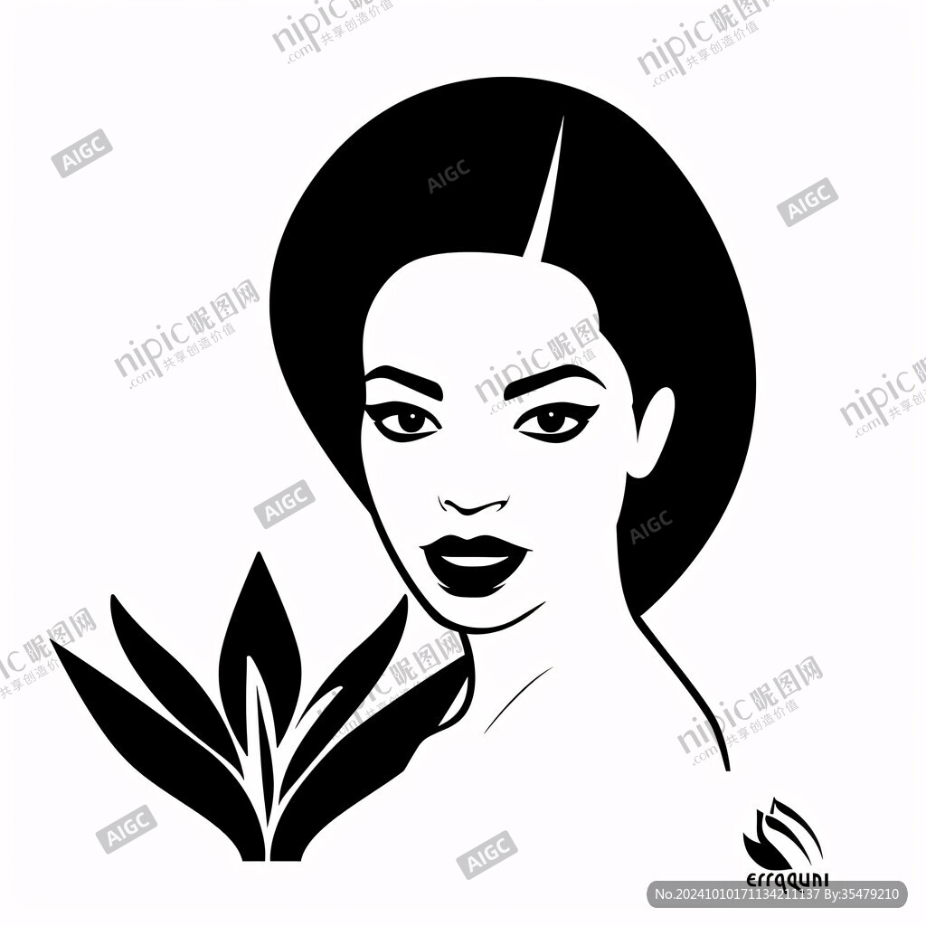 美女人物插畫