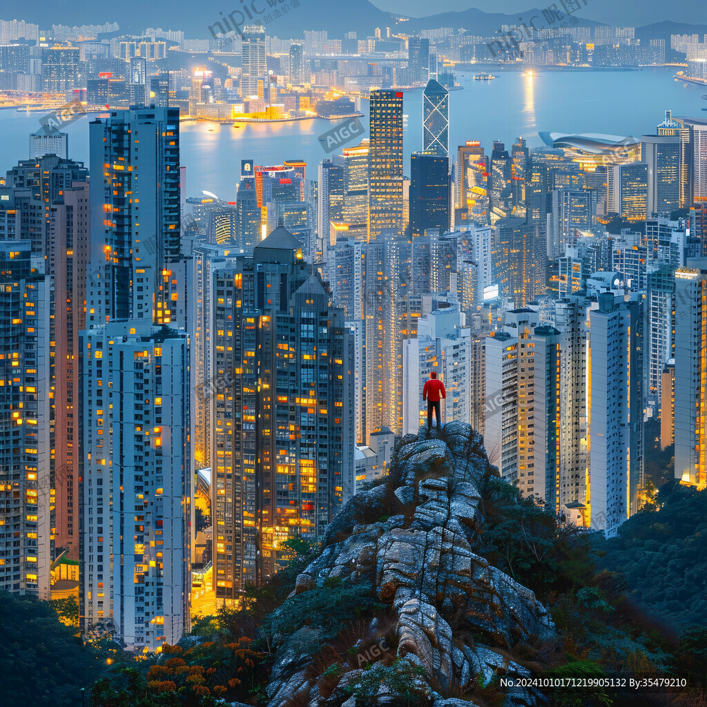 山頂后的城市