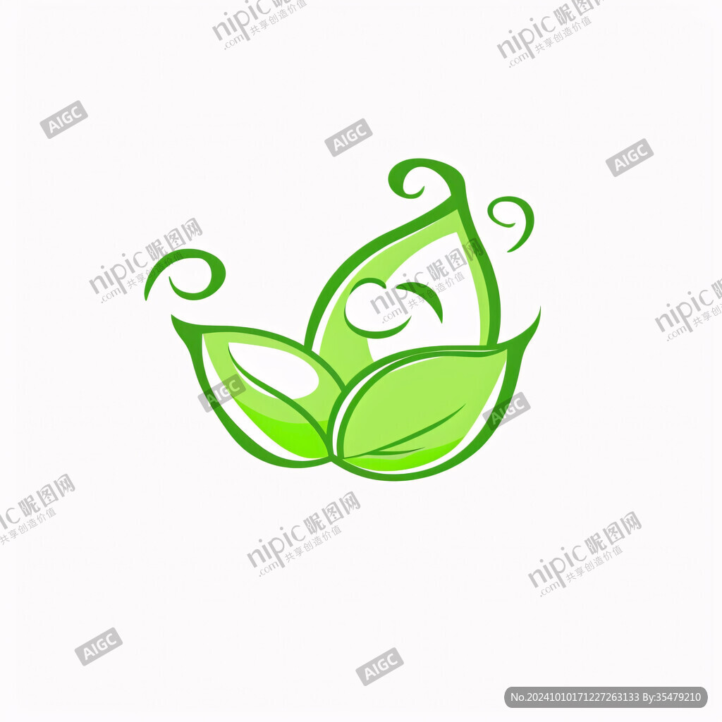 葉子萌芽綠葉logo