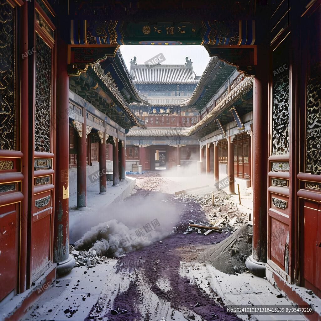 故宮延禧宮火災后場景