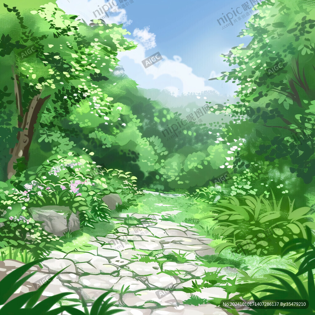 綠茵小道山水