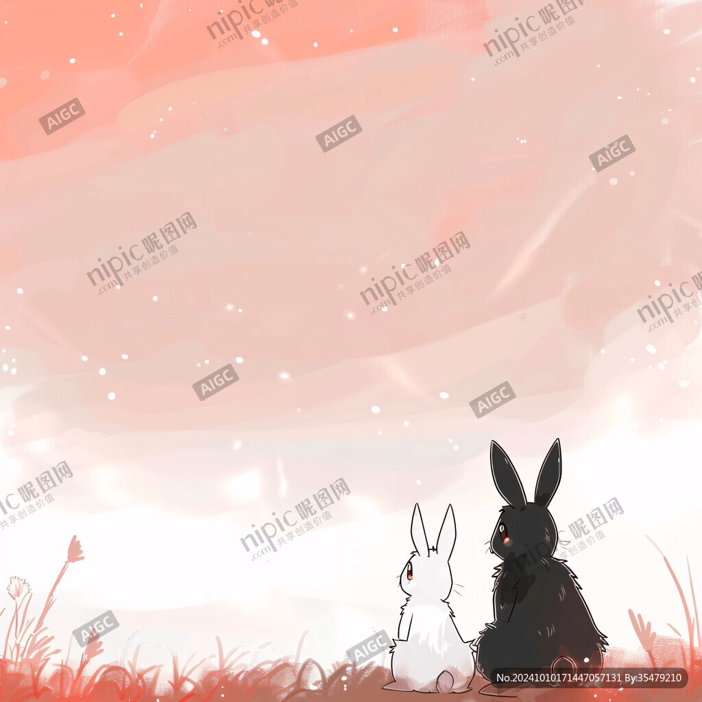 兔年十二月插畫