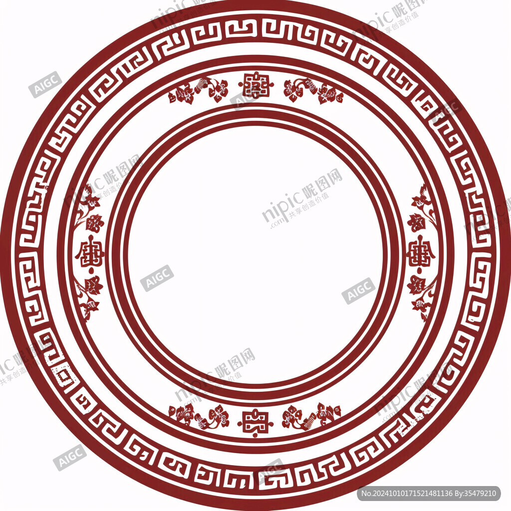 中國(guó)風(fēng)中式圓框