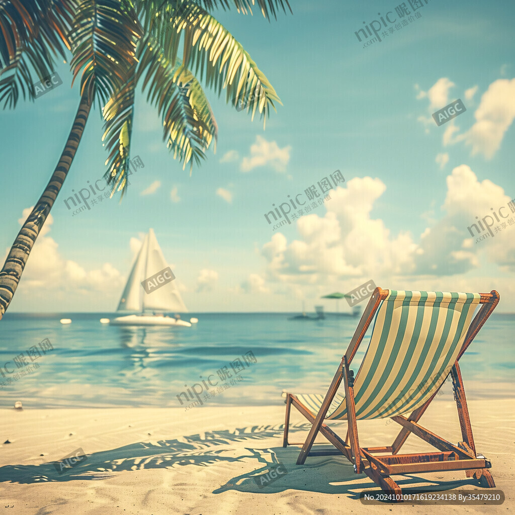 海邊海濱沙灘椅