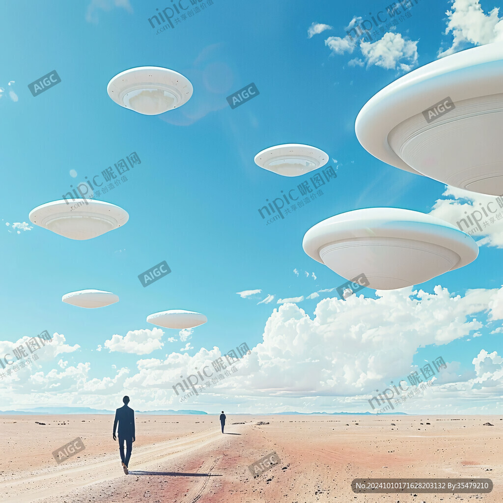 飛碟科幻電影背景