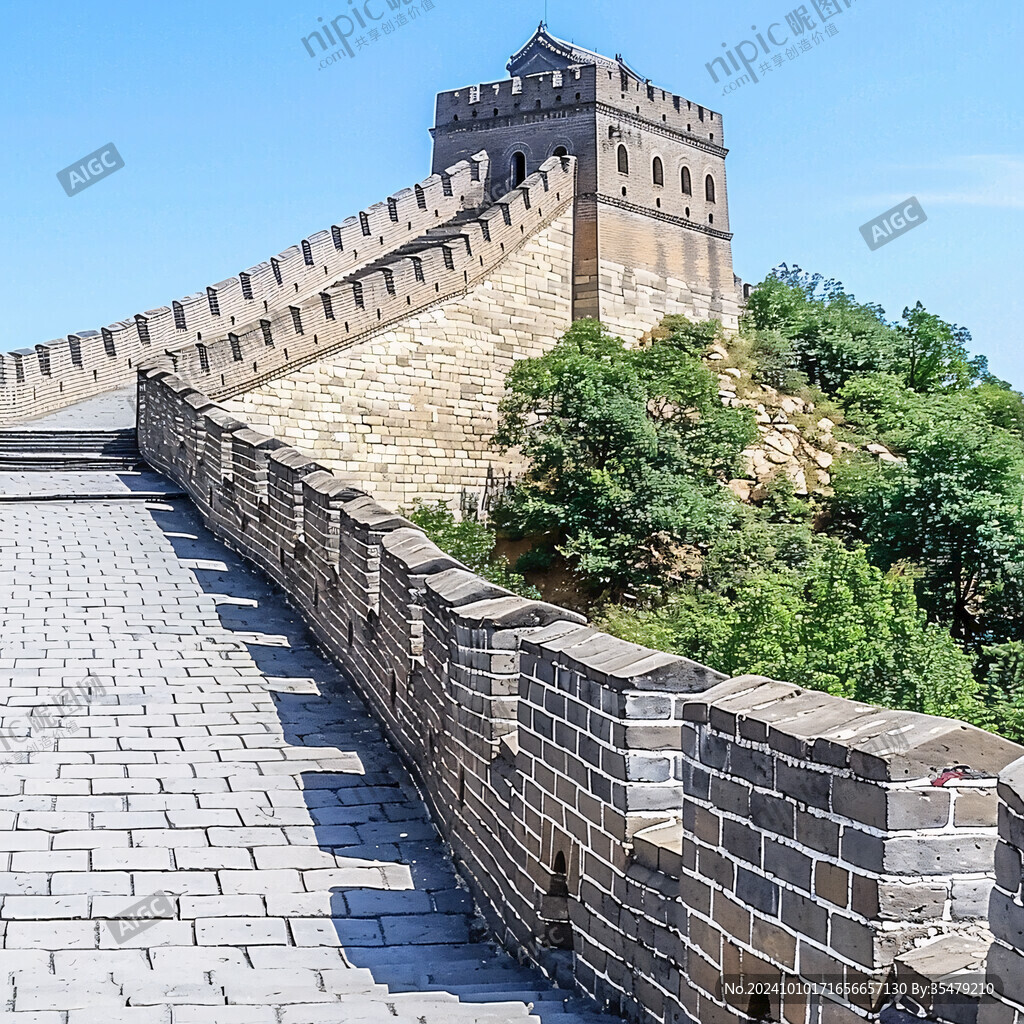 長(zhǎng)城城墻拐角