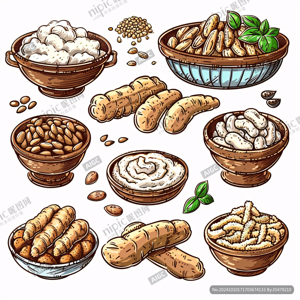 卡通食材手繪