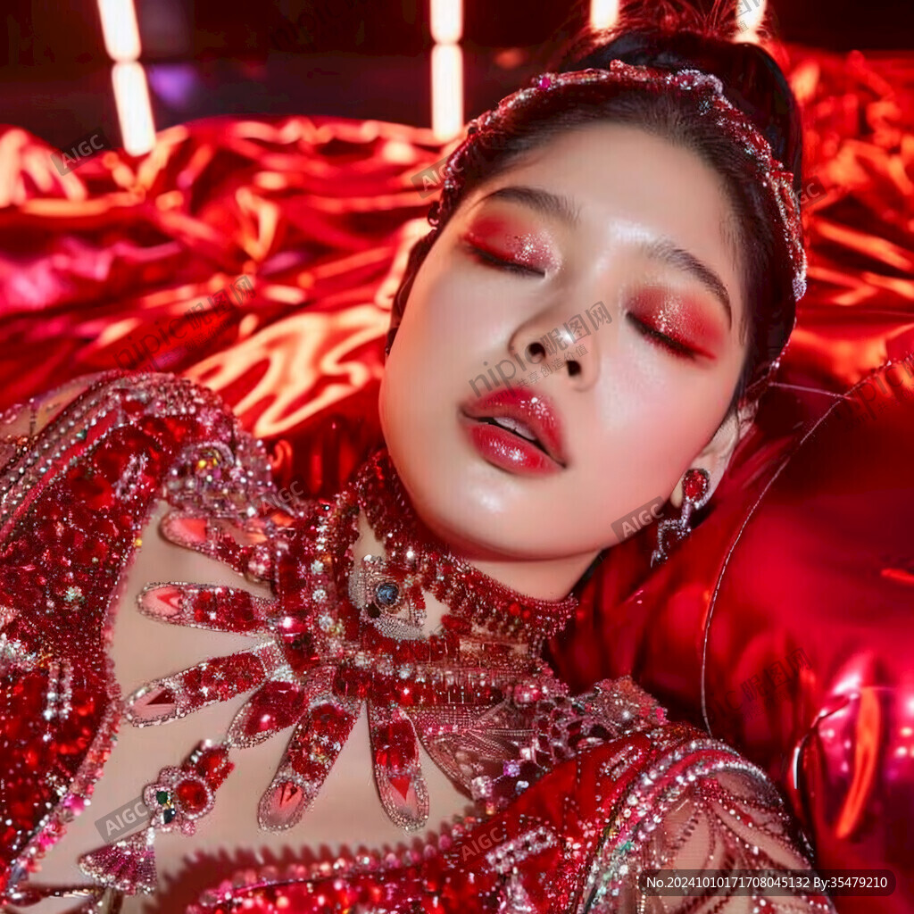 ins復(fù)古紅黑金