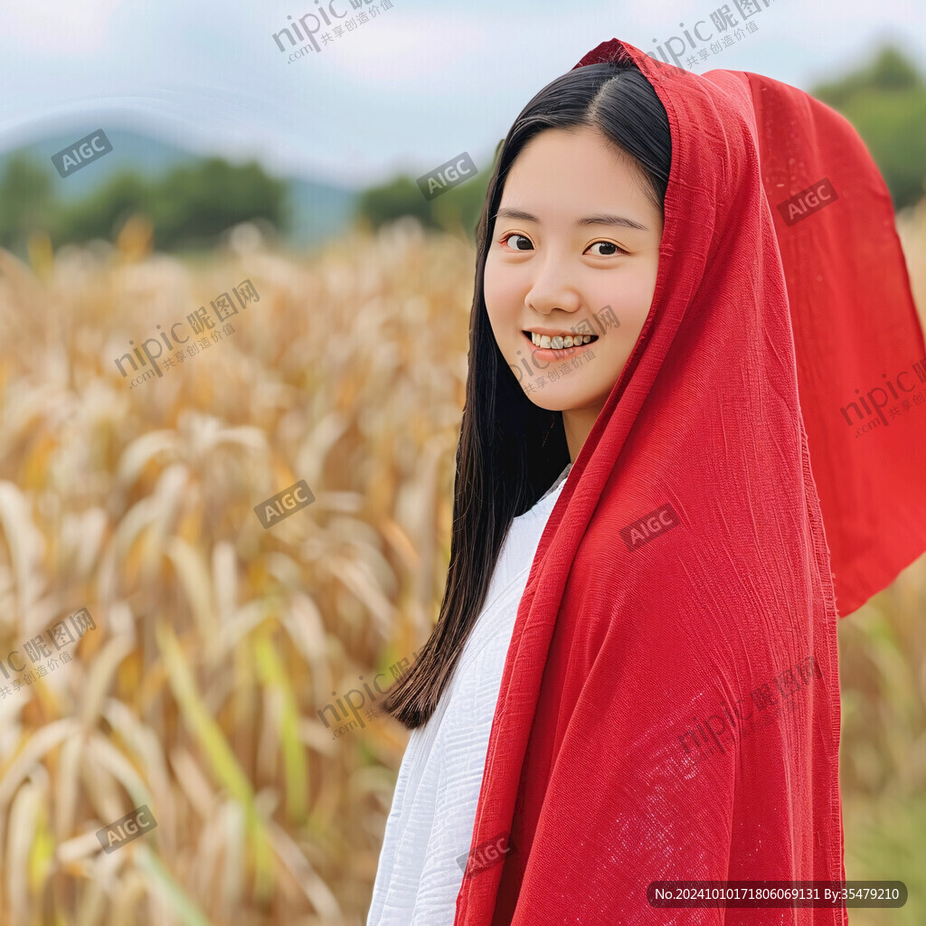 農(nóng)村姑娘素材