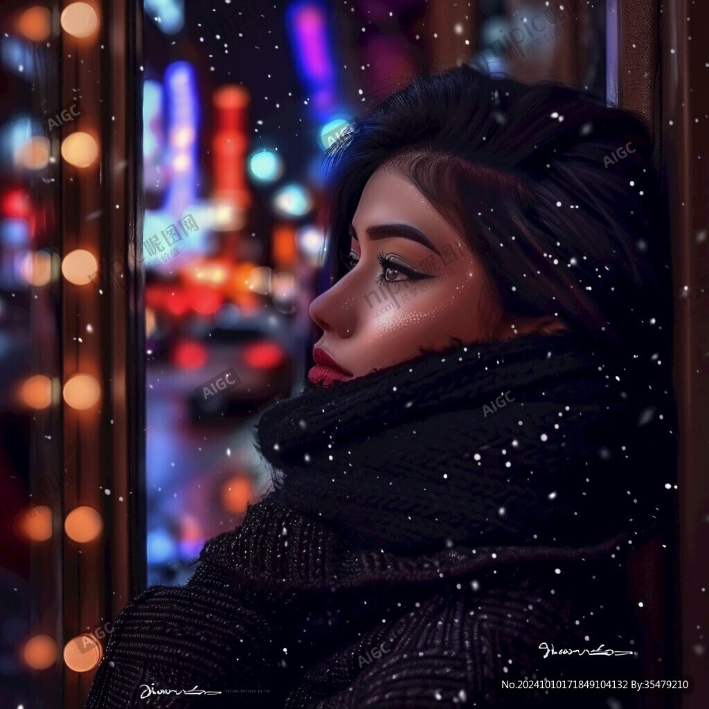 人造飄雪夜